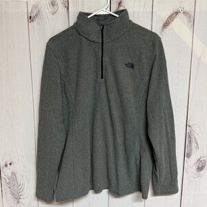 The North Face 1/4-Zip Fleece Women’s XXL Charcoal Gray EUC